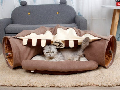 Interactive Cat Play Tunnel 4-in-1